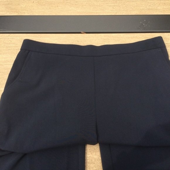 Navy Blue Stretch Pants - Petite Size 10 - Picture 3 of 7
